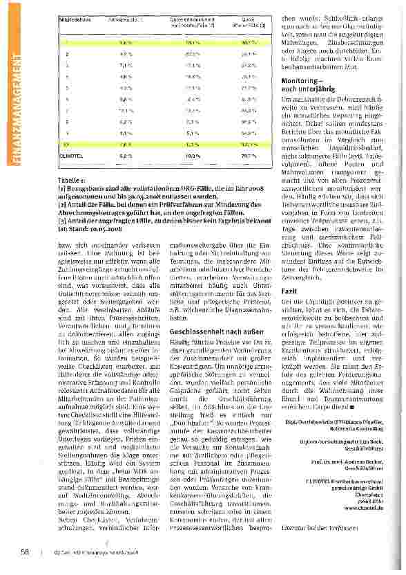 Vorschauseite 4: Leere Kassen? Forderungsmanagementoptimieren! Nachhaltige Verbesserung tritt durch Prozessorientierung und Teamwork ein