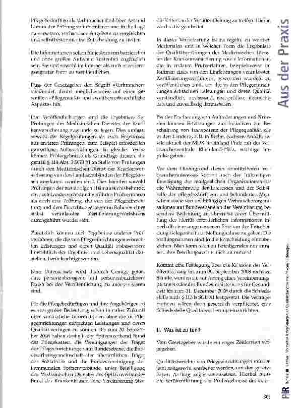 Vorschauseite 2: Normative Anforderungen an Qualitätsberichte von Pflegeeinrichtungen unter besonderer Berücksichtigung der Weiterentwicklung der Qualitätsberichte für (potentiell) Pflegebedürftig…