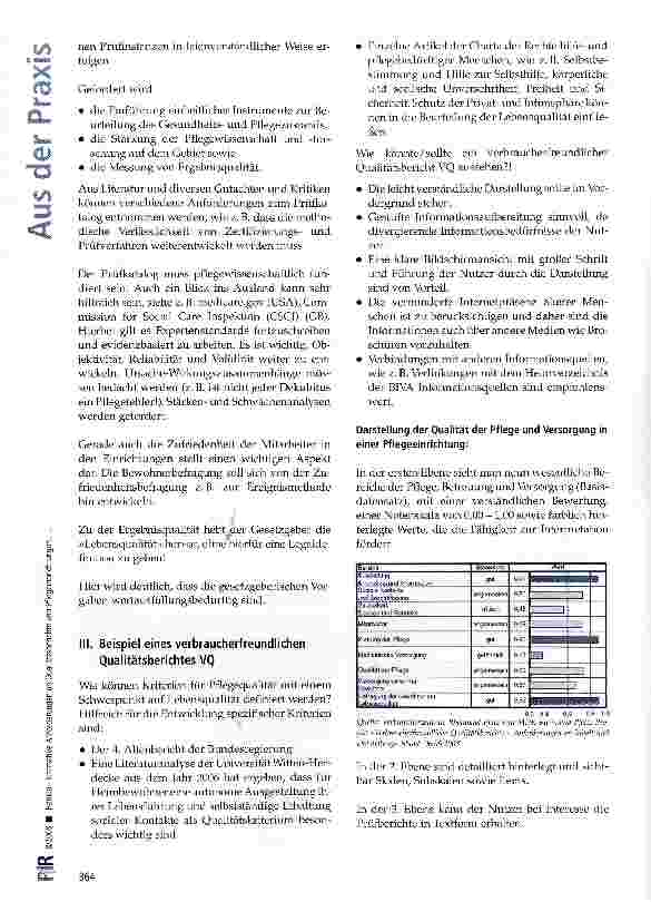 Vorschauseite 3: Normative Anforderungen an Qualitätsberichte von Pflegeeinrichtungen unter besonderer Berücksichtigung der Weiterentwicklung der Qualitätsberichte für (potentiell) Pflegebedürftig…