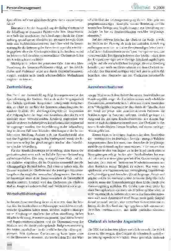 Vorschauseite 2: Die Entwicklung des Chefarztvertragsrechts Evolution geht weiter