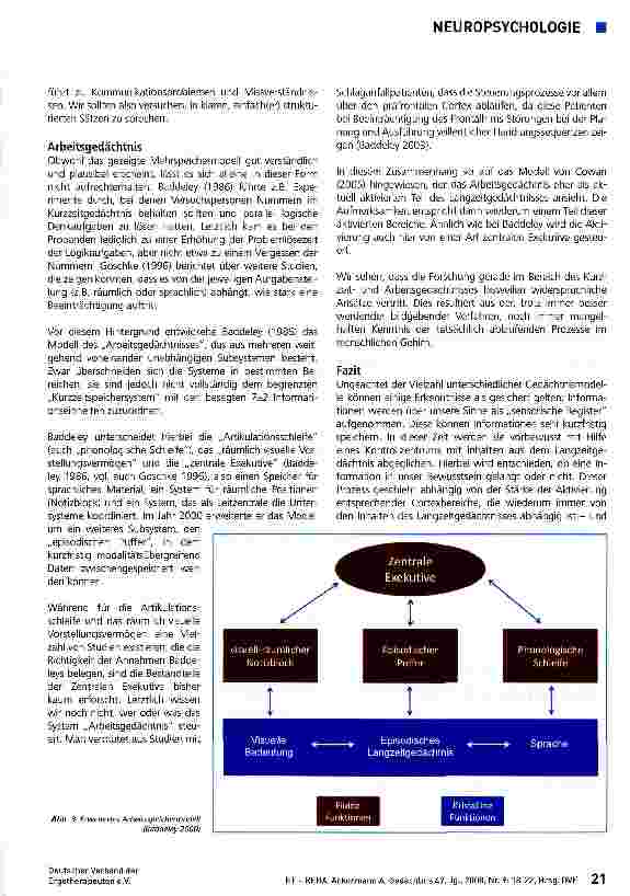 Vorschauseite 4: GedächtnisTeil 2: Wahrnehmung, Aufmerksamkeit und Kurzzeitgedächtnis