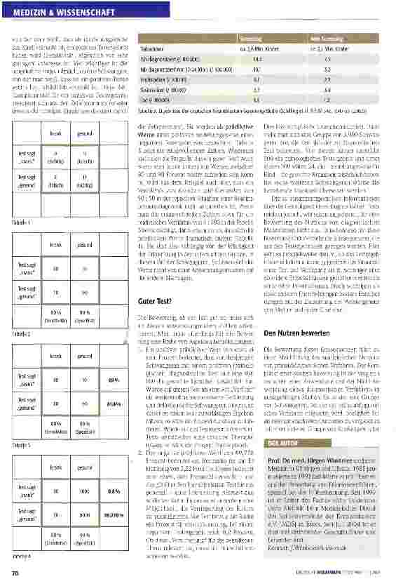 Vorschauseite 3: Wie bewertet man den Nutzen pränataler Diagnostik?