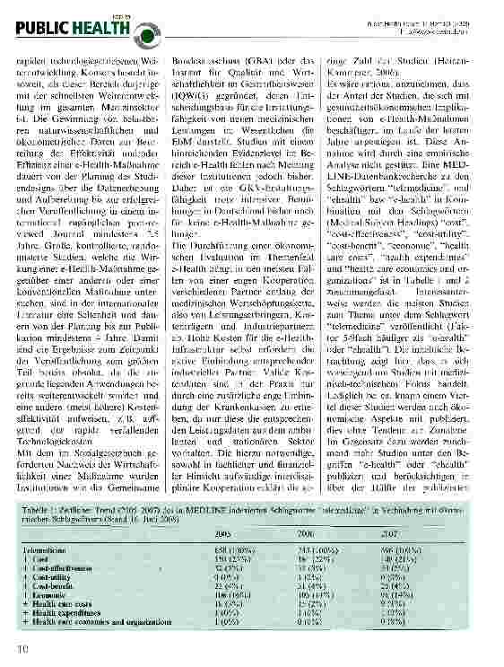 Vorschauseite 2: Gesundheitsökonomische Evaluation von e-Health-Maßnahmen