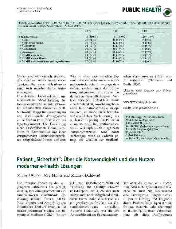 Vorschauseite 3: Gesundheitsökonomische Evaluation von e-Health-Maßnahmen