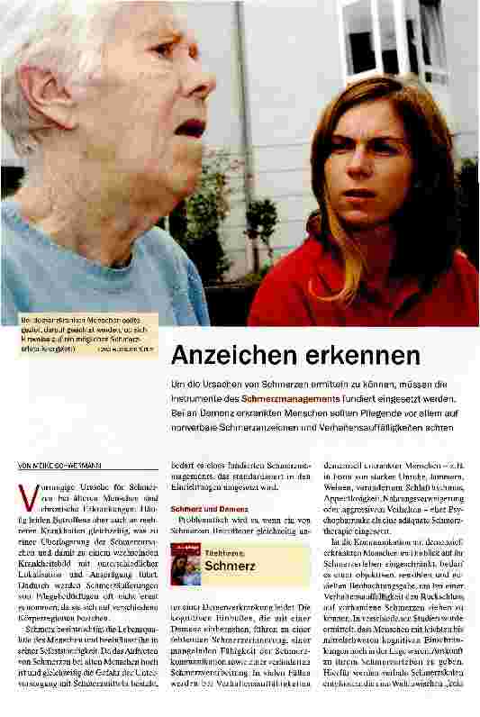Vorschauseite 1: Anzeichen erkennen
