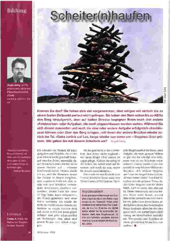 Vorschauseite 1: Scheiter(n)haufen