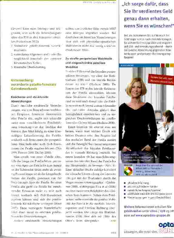 Vorschauseite 2: Patello-femorales Schmerzsyndrom Clinical Reasoning und evidenzbasierte Behandlung