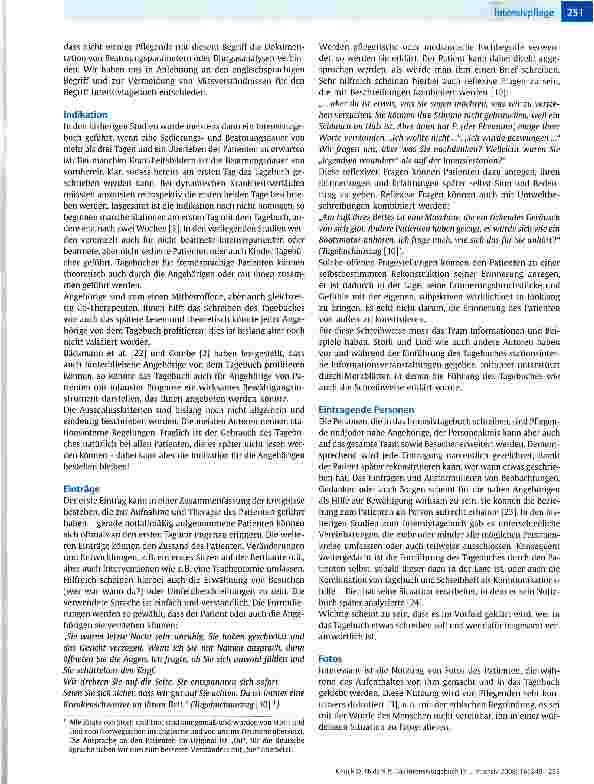 Vorschauseite 3: Das Intensivtagebuch in Deutschland