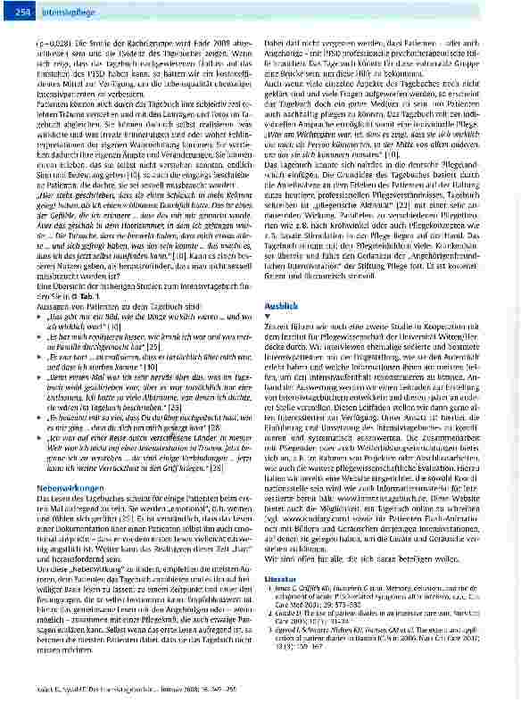 Vorschauseite 6: Das Intensivtagebuch in Deutschland