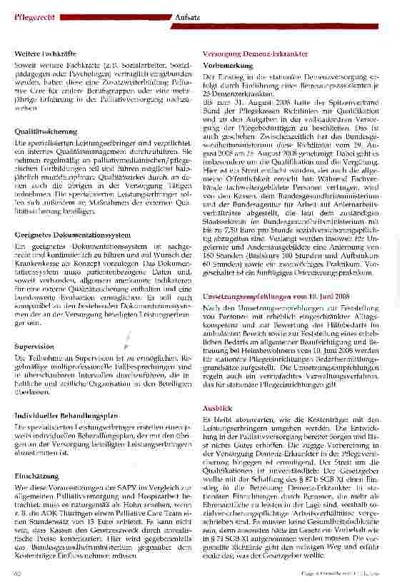 Vorschauseite 4: Zum Stand der Palliativversorgung und der Versorgung Demenz-Erkrankter