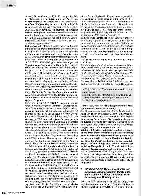 Vorschauseite 5: LCD-Monitore - Teil 3: Befundung und Betrachtung in der Radiologie