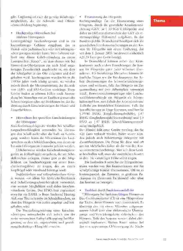Vorschauseite 2: Hörhilfen und ihre Finanzierung
