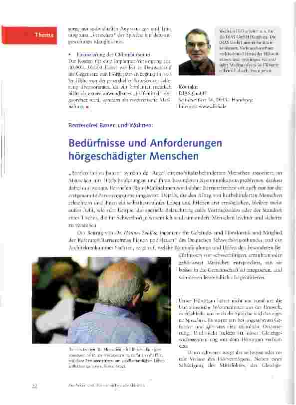 Vorschauseite 3: Hörhilfen und ihre Finanzierung