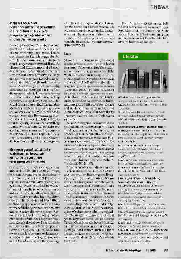 Vorschauseite 3: Wohnen und Demenz