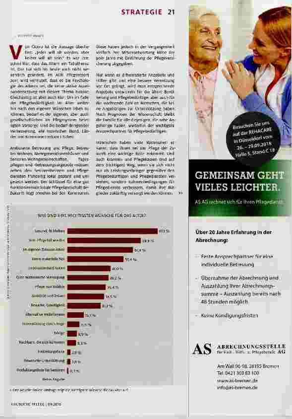 Vorschauseite 2: Im Pflegenetzwerk liegt die Zukunft