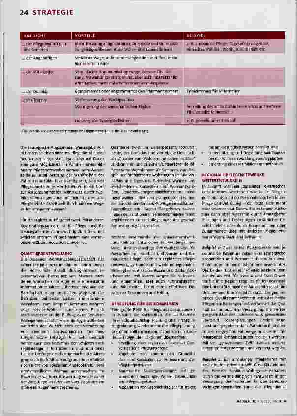 Vorschauseite 5: Im Pflegenetzwerk liegt die Zukunft