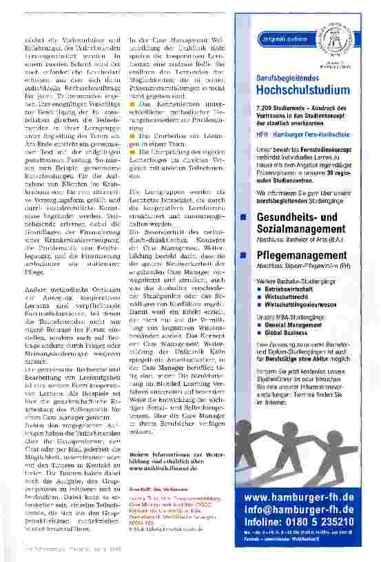 Vorschauseite 4: Case Management Weiterbildung und kooperatives Lernen
