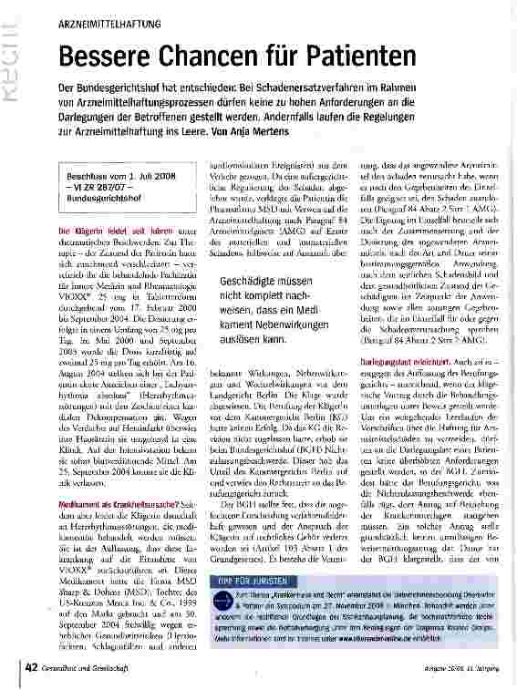 Vorschauseite 1: Bessere Chancen für Patienten