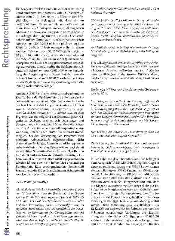 Vorschauseite 3: Zur Darlegungsund Beweislast für das Leistungsunvermögen eines Arbeitnehmers infolge einer Erkrankung BGB §§ 296 Satz 1, 297, 615 Satz 1; ZPO § 138