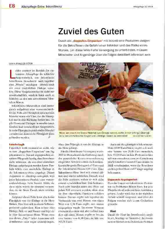 Vorschauseite 1: Zuviel des Guten