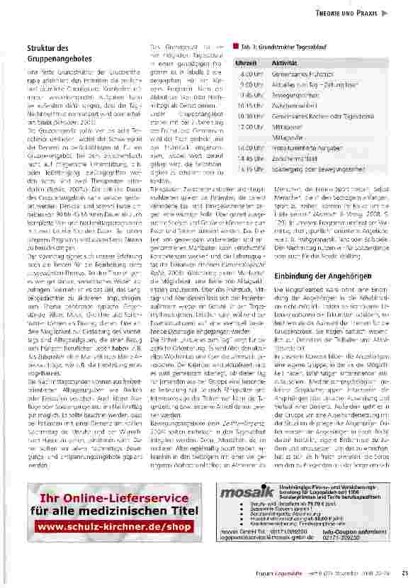 Vorschauseite 4: Einen Halt geben: Gruppentherapie für Patienten mit einer Demenz