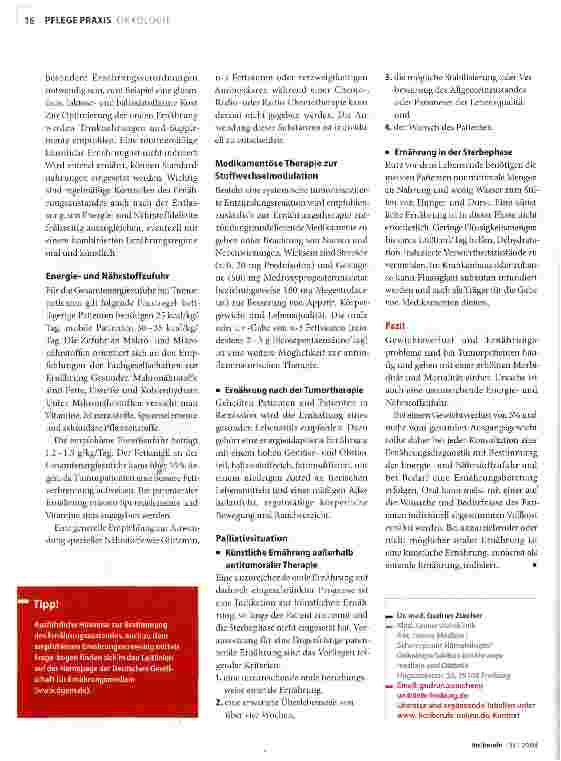 Vorschauseite 5: Mangelernährung vorbeugen und behandeln