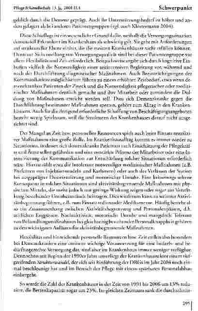 Vorschauseite 3: Qualität der Versorgung Demenzkranker: Strukturelle Probleme und Herausforderungen