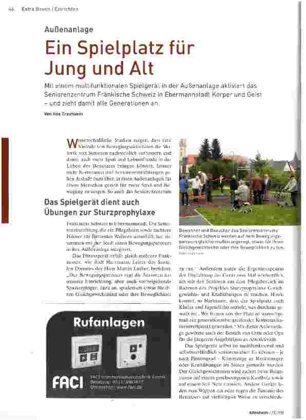 Vorschauseite 1: Ein Spielplatz für Jung und Alt