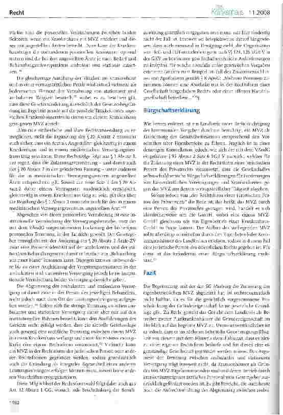 Vorschauseite 6: AAVZ als Eigenbetrieb von Krankenhäusern