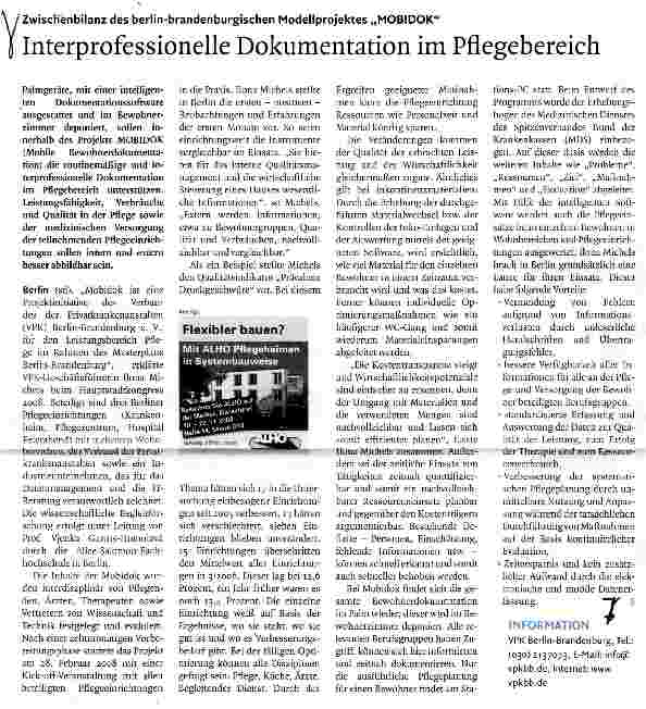 Vorschauseite 1: Interprofessionelle Dokumentation im Pflegebereich