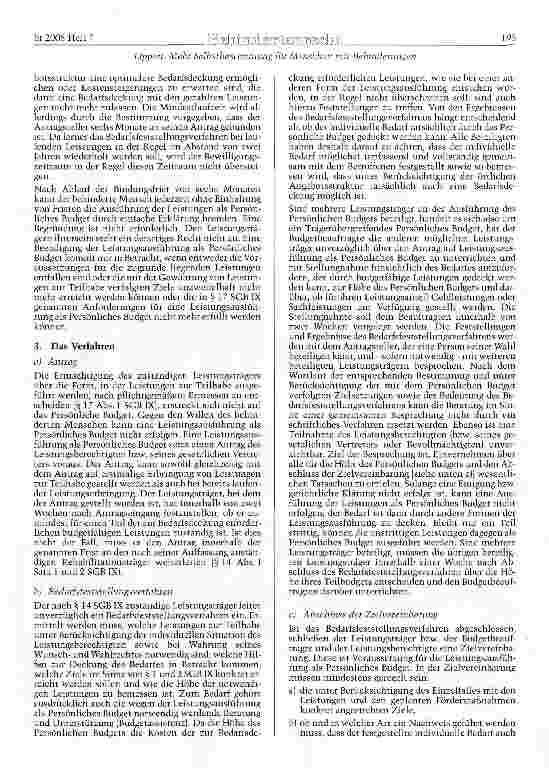 Vorschauseite 3: Das Persönliche Budget - Mehr Selbstbestimmung für Menschen mit Behinderungen