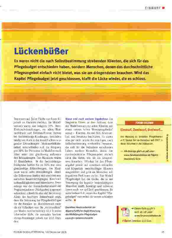 Vorschauseite 1: Lückenbüßer