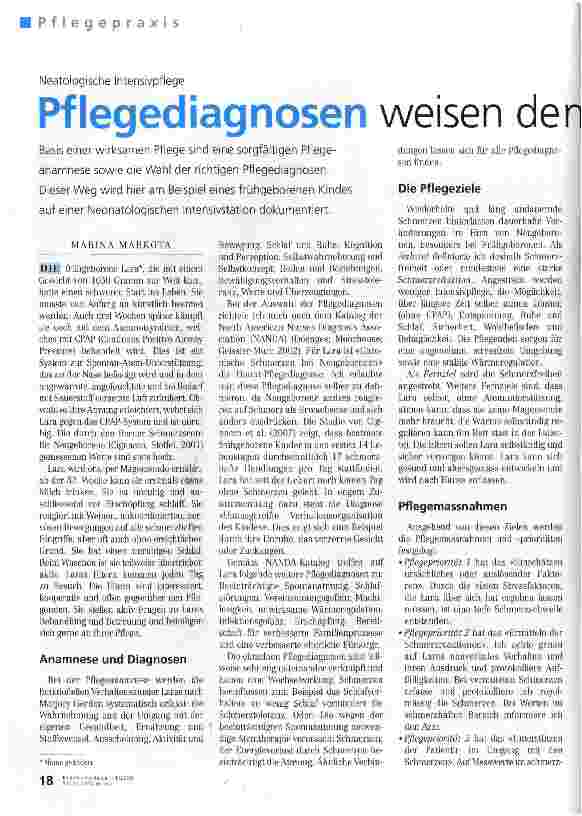 Vorschauseite 1: Pflegediagnosen weisen den Weg