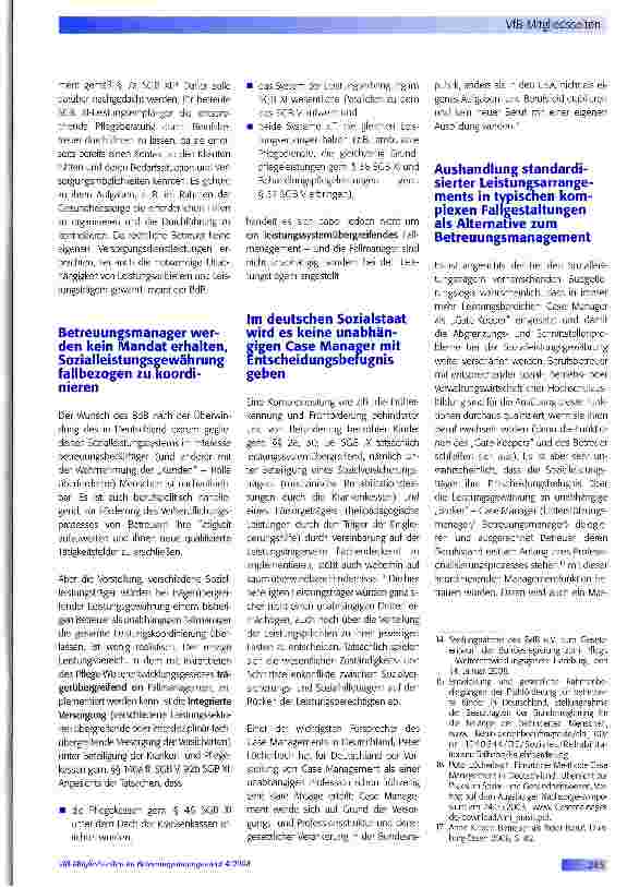 Vorschauseite 4: BdB-Konzept „Betreuungsmanagement geht an der Realität des Sozialstaates vorbei