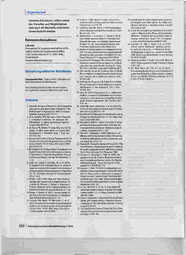 Vorschauseite 6: Grenzen von „Serious Games for Health