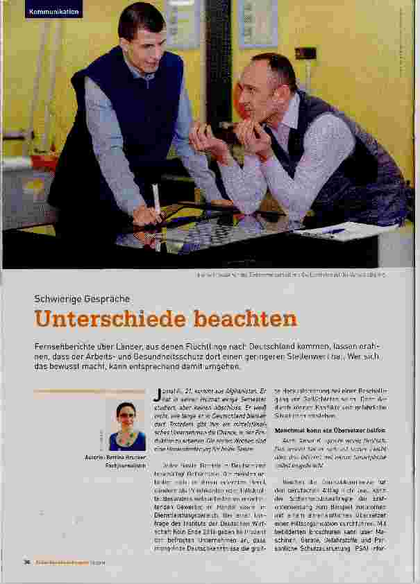 Vorschauseite 1: Unterschiede beachten