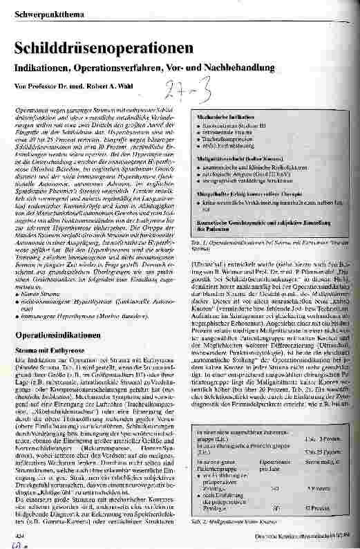 Vorschauseite 1: Schilddrüsenoperationen