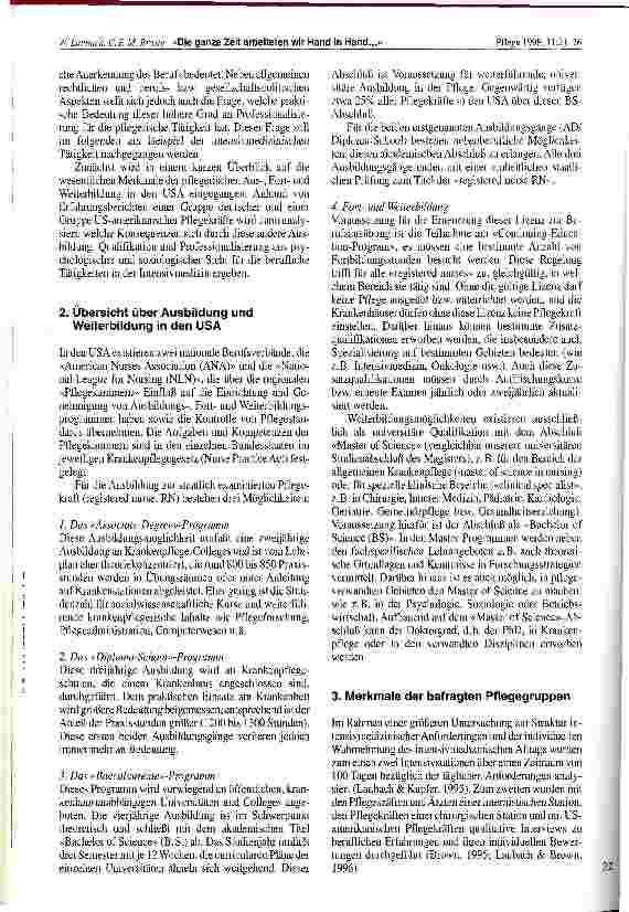 Vorschauseite 2: Die ganze Zeit arbeiten wir Hand in Hand. .. - Vergleichende Studie über Auswirkungen von Professionalisierung in der Intensivpflege (USA und BRD)