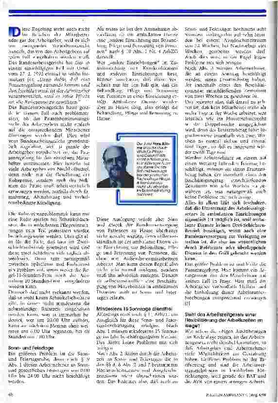 Vorschauseite 3: Was ermöglicht das Arbeitszeitgesetz. .. .. .. .. .bei der flexiblen Gestaltung von Beschäftigungsverhältnissenund Arbeitszeitenin ambulanten Pflegeeinrichtungen