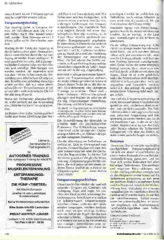 Vorschauseite 2: Vom Versuchsballon zu einem festen Bestandteil im Rehabilitationsprogramm