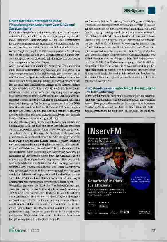 Vorschauseite 4: Die Pflege im G-DRG-System 2018