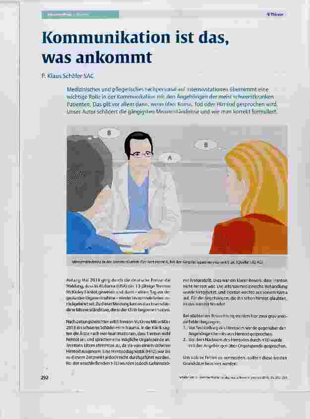 Vorschauseite 1: Kommunikation ist das, was ankommt