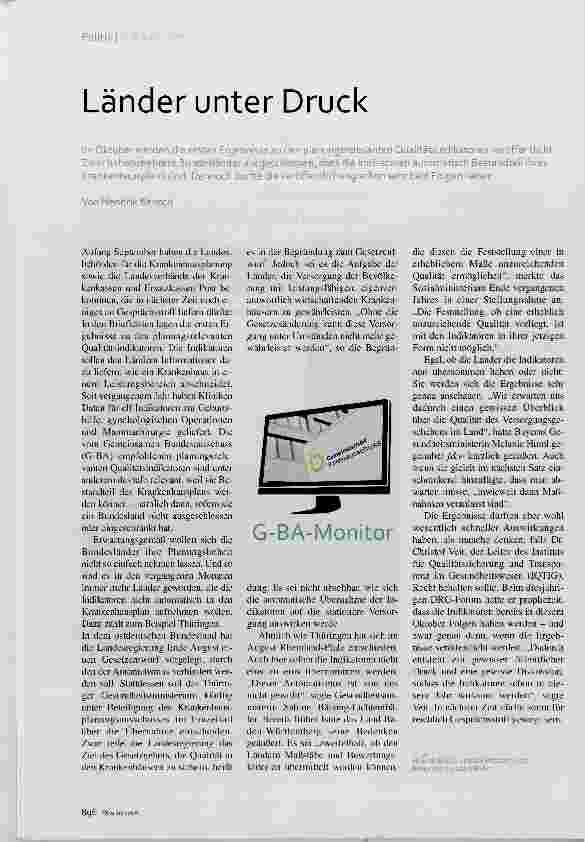 Vorschauseite 1: Länder unter Druck