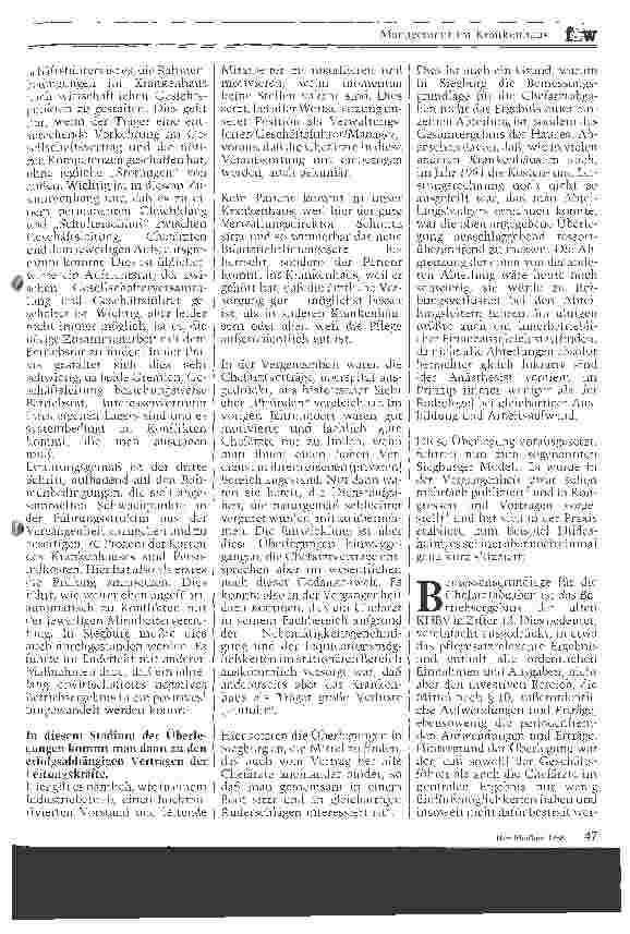 Vorschauseite 2: Die Führung des Krankenhauses als Wirtschaftsbetrieb
