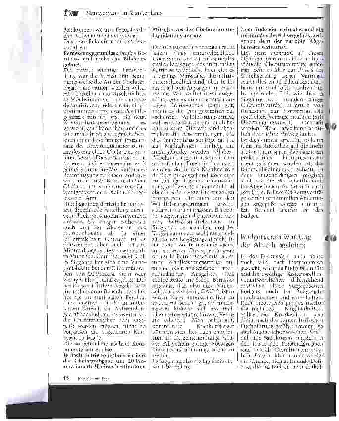 Vorschauseite 3: Die Führung des Krankenhauses als Wirtschaftsbetrieb