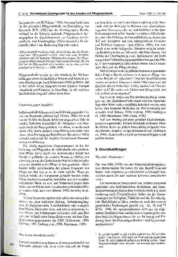 Vorschauseite 3: Konzeptuelle Überlegungen für das Arbeiten mit Pflegestandards
