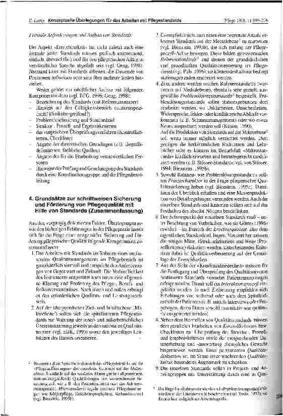 Vorschauseite 6: Konzeptuelle Überlegungen für das Arbeiten mit Pflegestandards