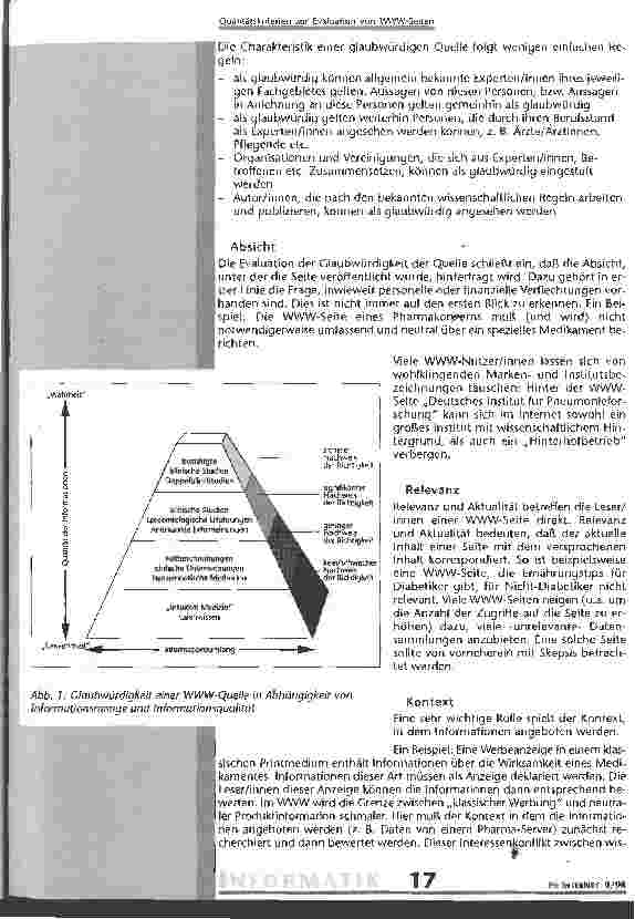 Vorschauseite 2: Qualitätskriterien zur Evaluation von www.-Seiten