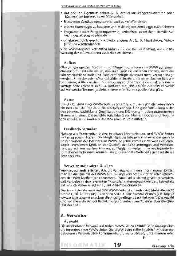 Vorschauseite 4: Qualitätskriterien zur Evaluation von www.-Seiten