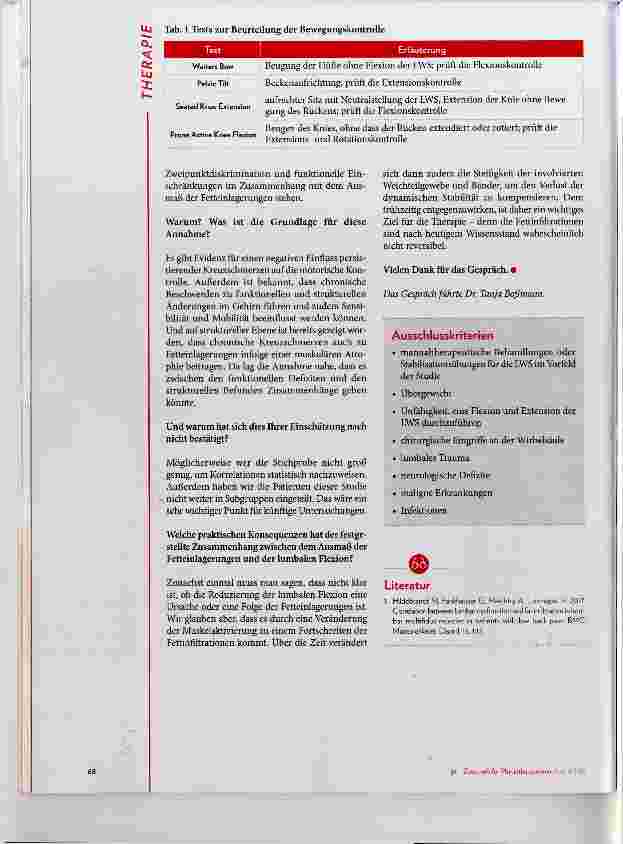 Vorschauseite 3: Kreuzschmerzen: Fettinfiltrationen im M.multifidus